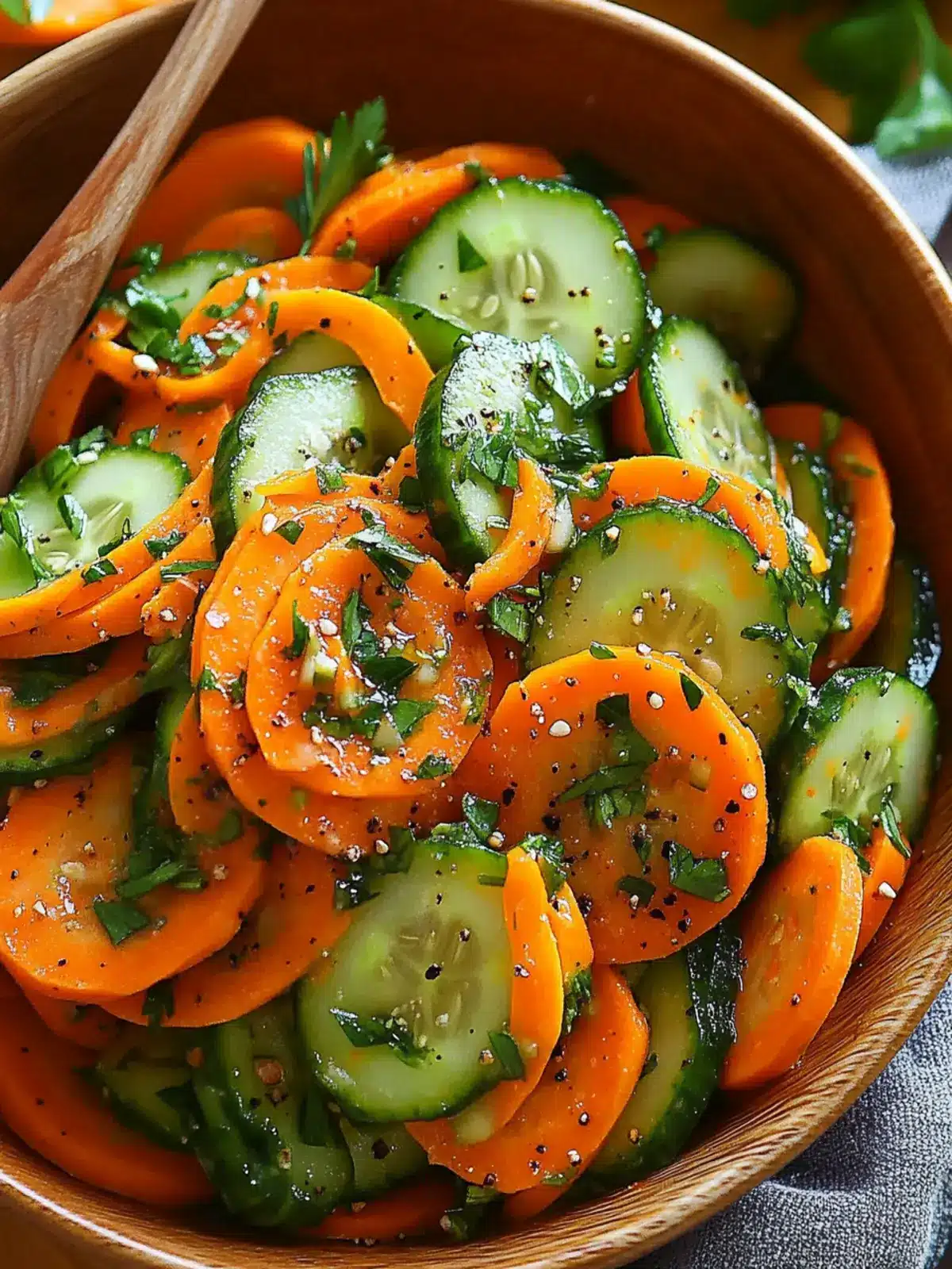 Crisp Cucumber Carrot Salad – A Quick Refreshing Delight 5 Crisp Cucumber Carrot Salad – Refreshing & Quick Recipe