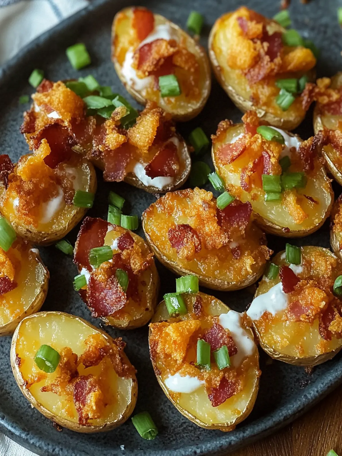 Loaded Mini Potato Bites: The Ultimate Party Snack Delight 4 Loaded Mini Potato Bites