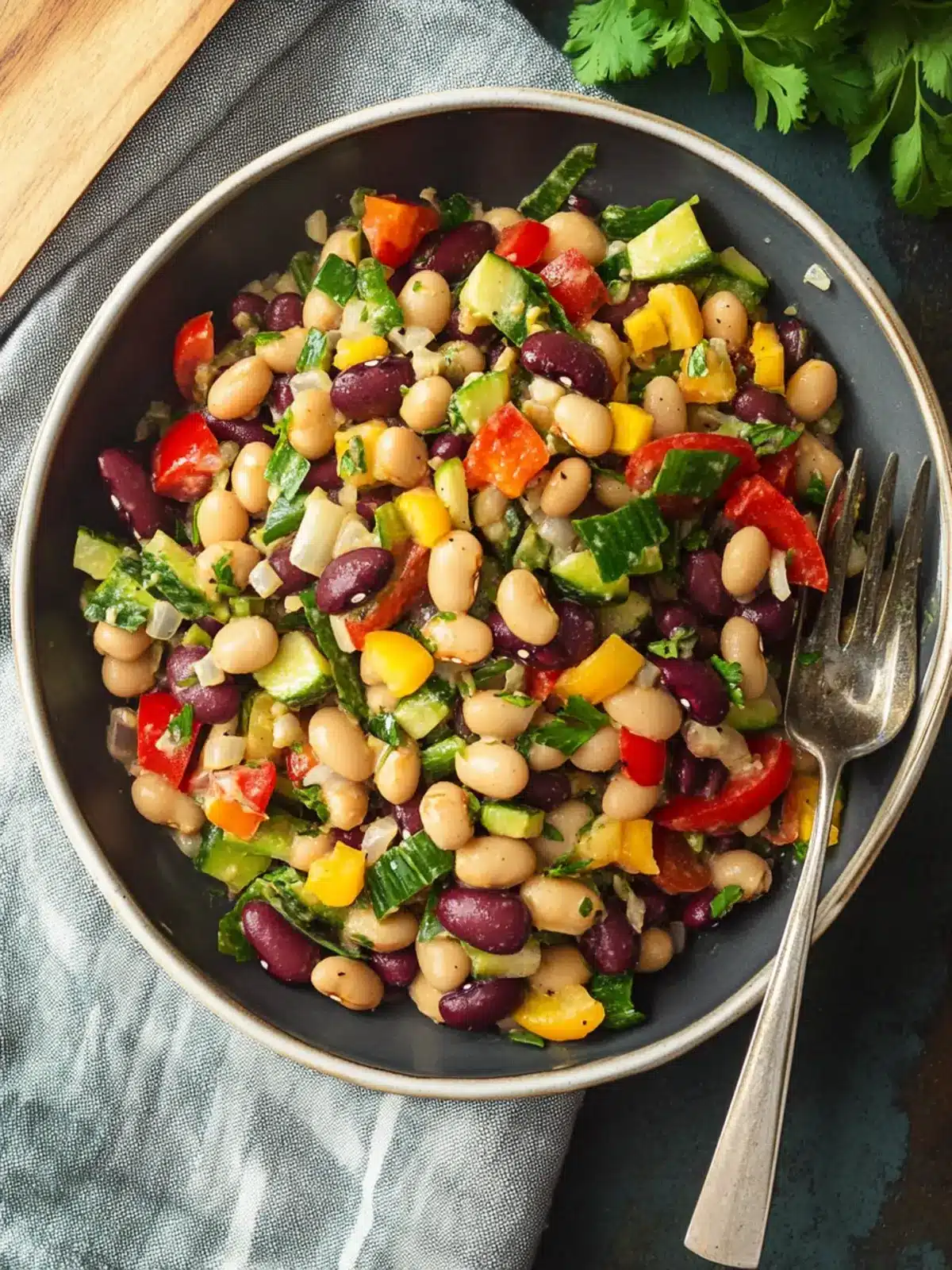 Delicious Four Bean Salad Perfect for Every Gathering 5 Four Bean Salad