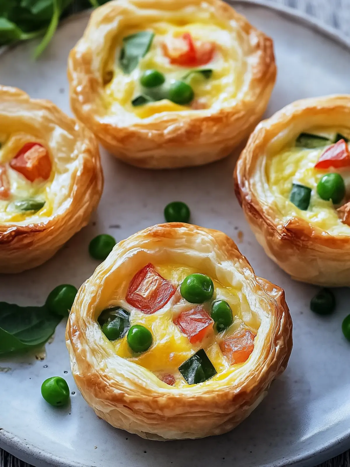 Easy Puff Pastry Mini Quiches for Effortless Brunch Fun 4 Easy Puff Pastry Mini Quiches