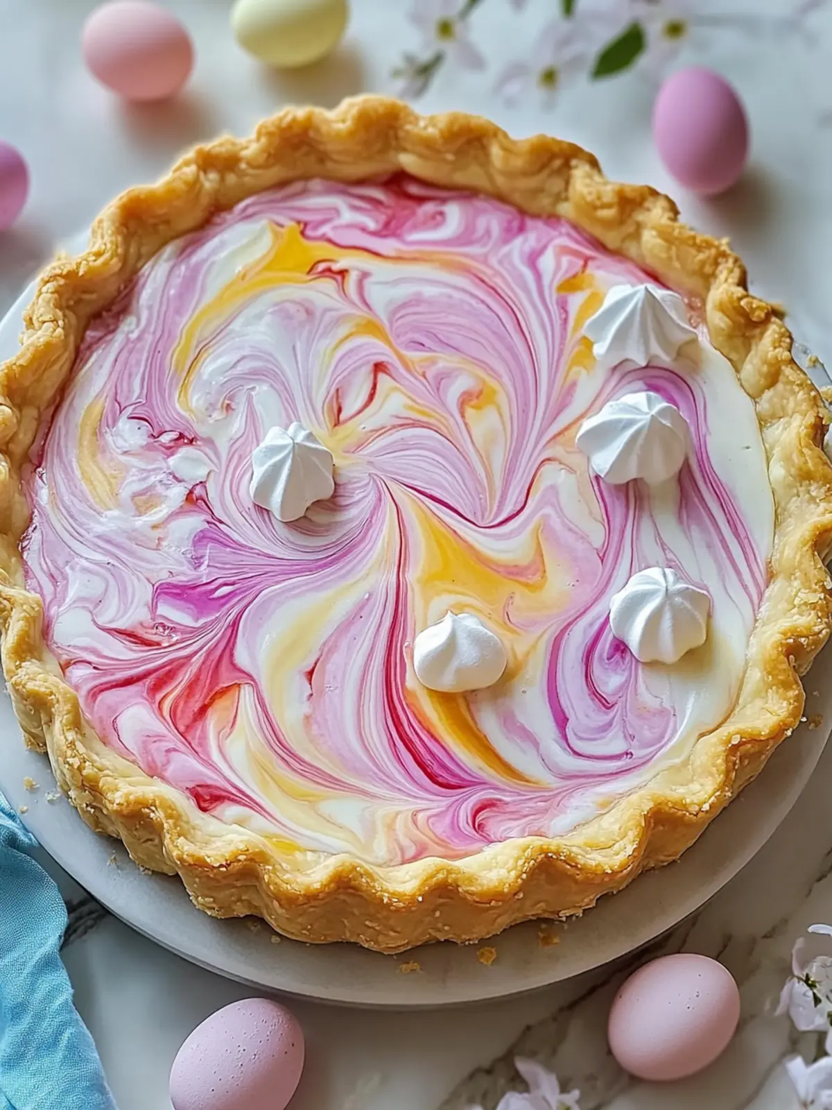 Easter Swirl Pie: A Charming No-Bake Delight for Spring 3 Easter Swirl Pie