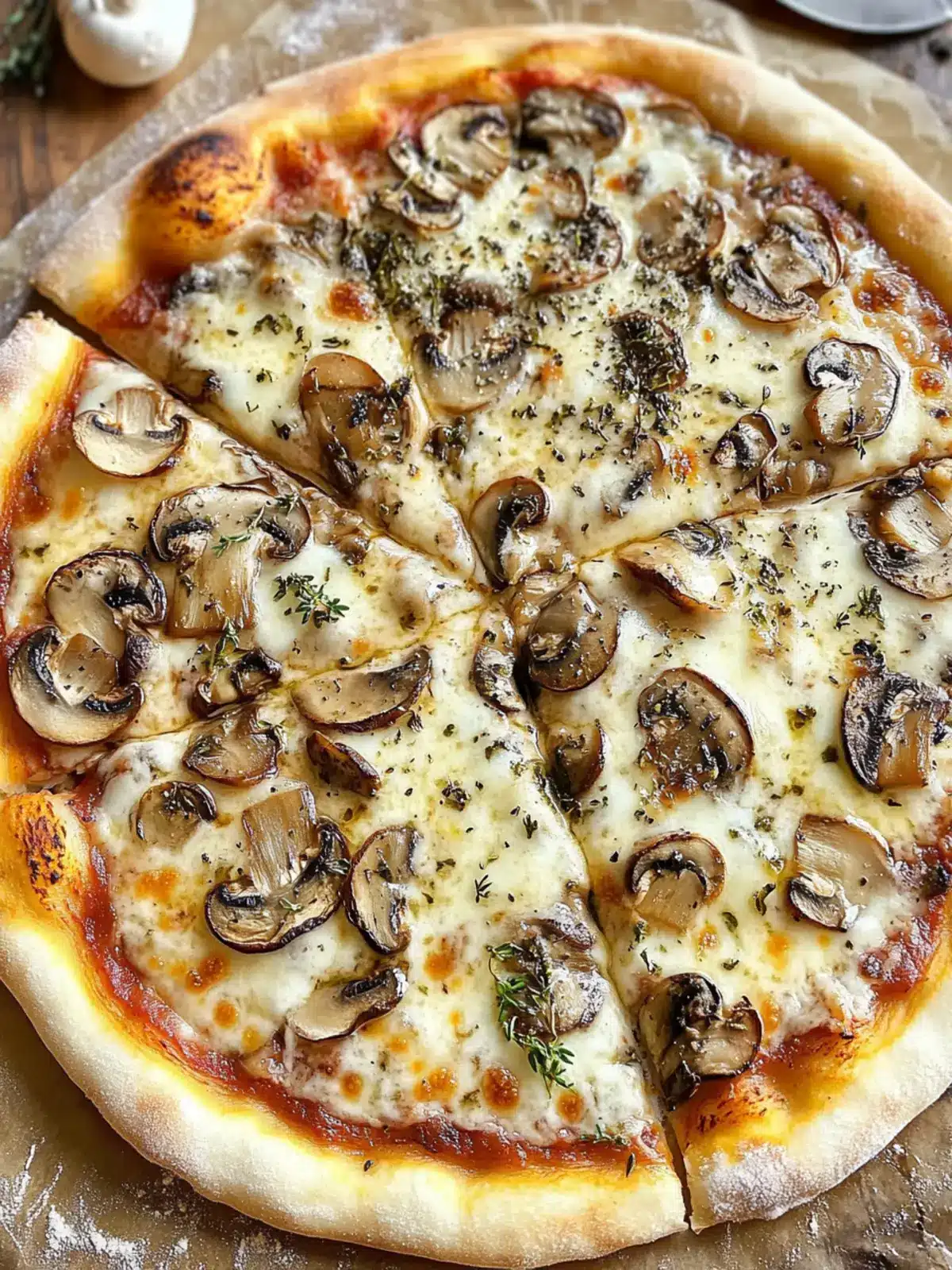 Deliciously Cheesy White Mushroom Pizza for Easy Dinners 3 White Mushroom Pizza