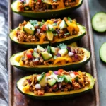 Turkey Taco Stuffed Zucchini Boats for Guilt-Free Taco Night 6 Turkey Taco Stuffed Zucchini Boats