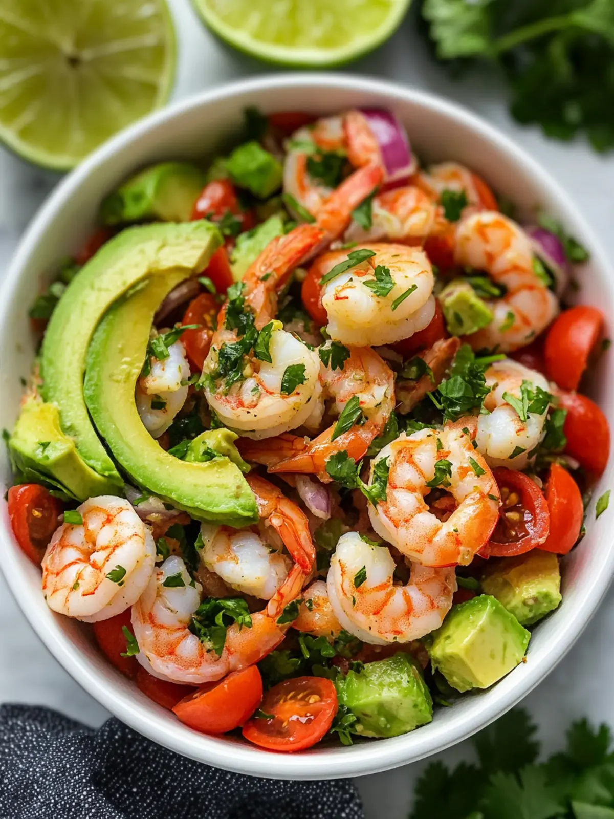 Refreshing Easy Cilantro Lime Shrimp & Avocado Salad Delight 4 Easy Cilantro Lime Shrimp & Avocado Salad