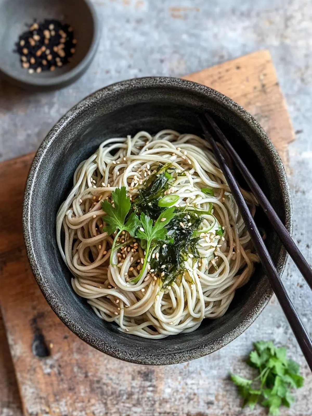 Soba Noodles with Seaweed: A Refreshing Healthy Salad 3 Soba Noodles with Seaweed