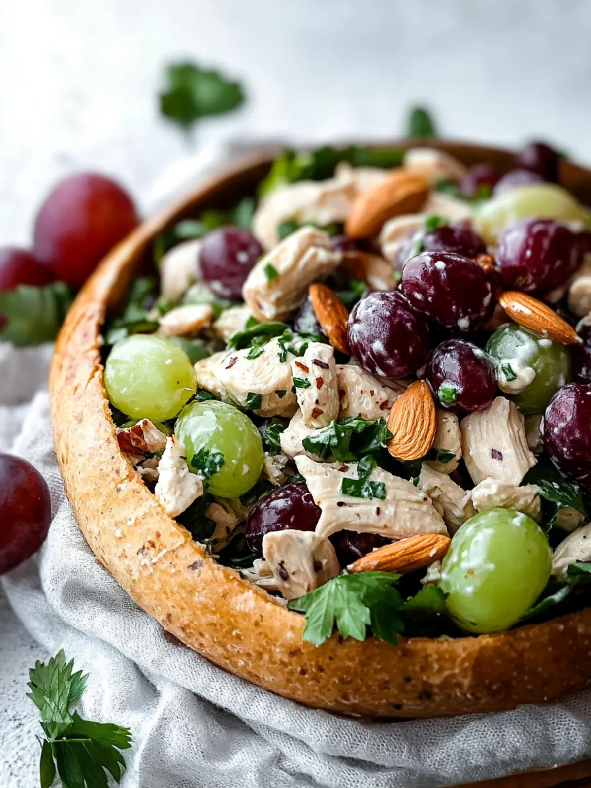 Delicious Chicken Salad with Grapes and Almonds Made Easy 4 Chicken Salad with Grapes and Almonds