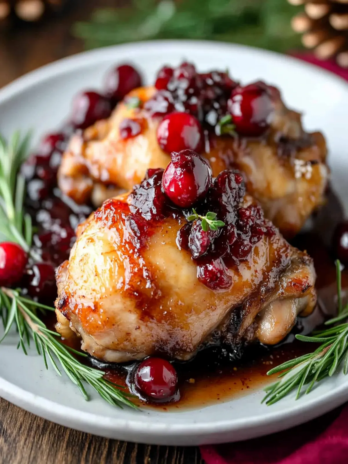 Festive Chicken Thighs with Cranberry Sauce: A Sweet Delight 4 Deliciously Sweet And Festive Chicken Thighs With Cranberry Sauce