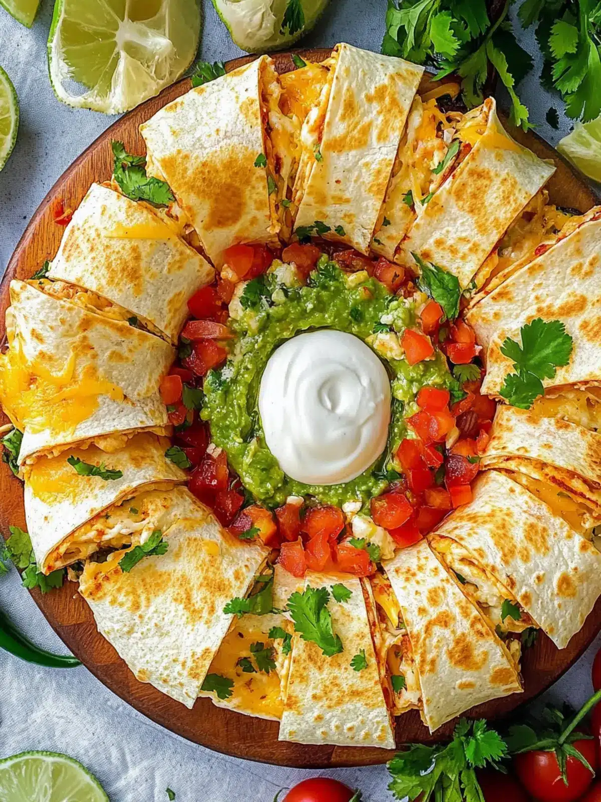 Blooming Quesadilla Ring: Fun, Flavorful Party Pleaser 4 Blooming Quesadilla Ring
