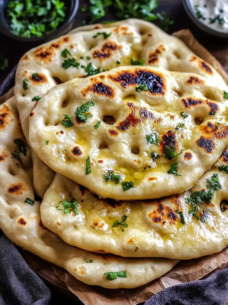 Homemade Garlic Naan