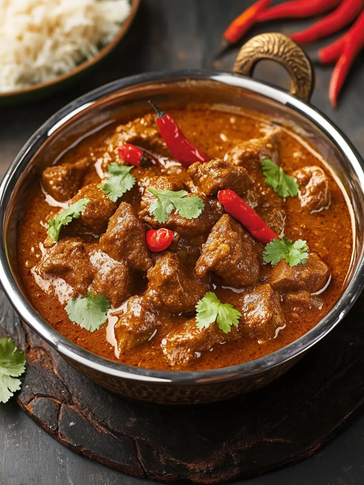 Spicy and Tangy Indian Vindaloo: A Must-Try Meat Curry! 2 Indian Vindaloo (Spicy and Tangy Meat Curry)