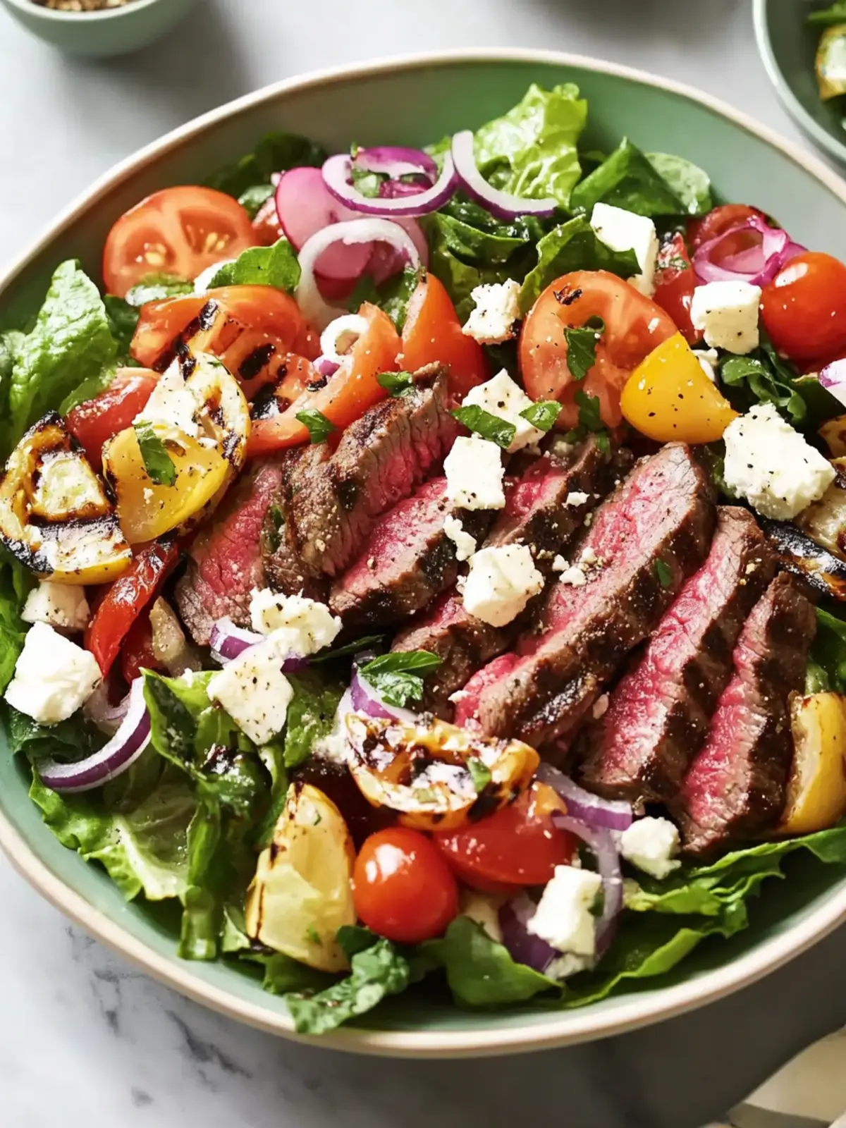 Chopped Greek Salad with Grilled Steak Elevates Summer BBQ 3 Chopped Greek Salad with Grilled Steak Is the Best Thing to Happen to Your Summer BBQ