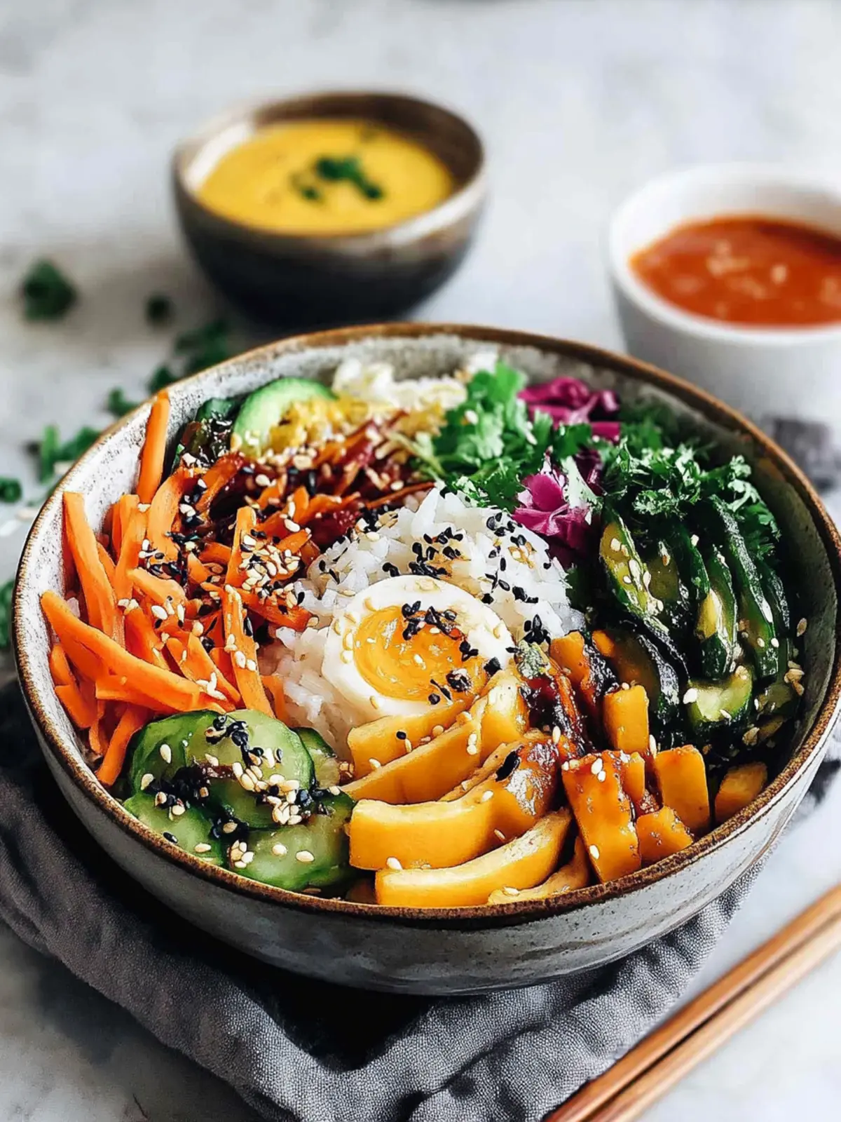 Delicious Healthy Vegan Bibimbap for Effortless Meal Prep 5 Healthy Vegan Bibimbap (Korean Rice Bowl)