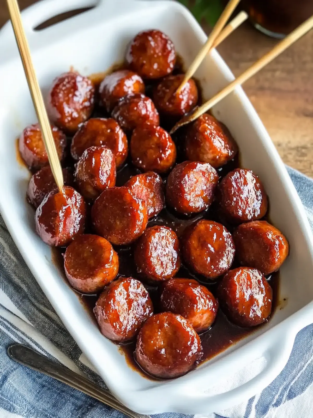 Irresistible Maple Bourbon BBQ Kielbasa Bites in 25 Minutes 3 Maple Bourbon BBQ Kielbasa Bites