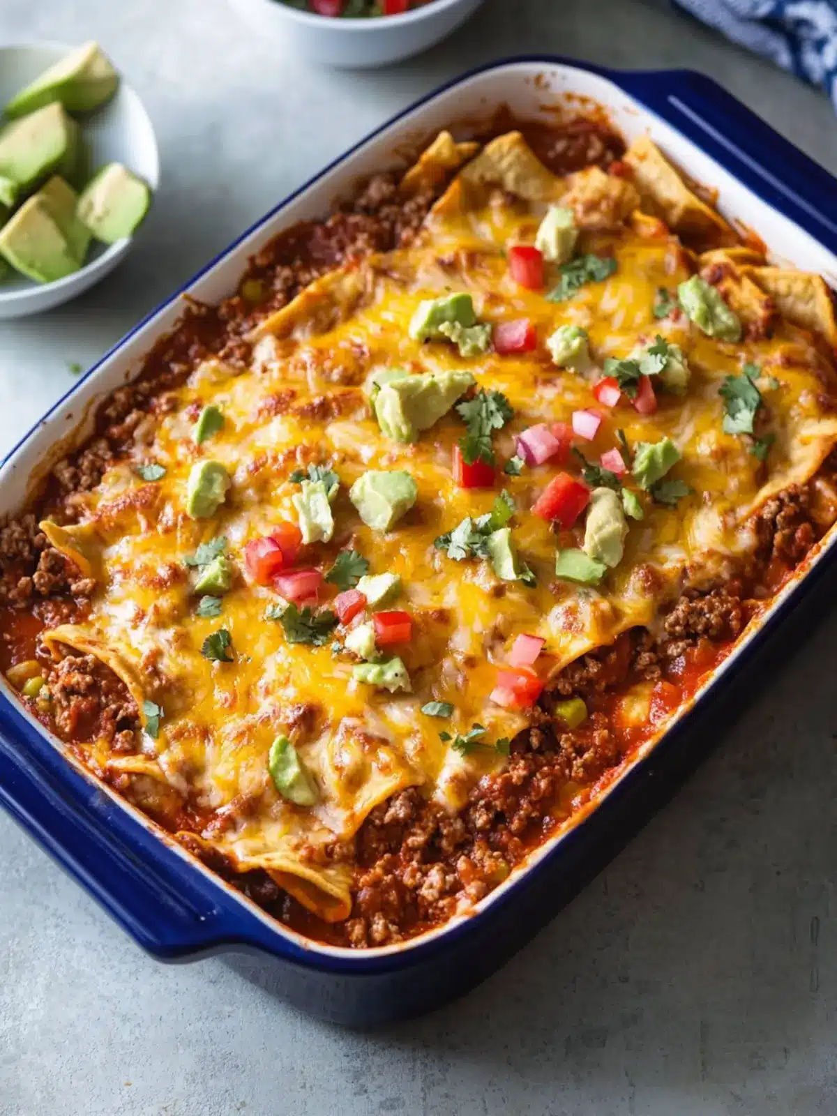 Savory Beef Enchilada Casserole Ready in 30 Minutes 2 Beef Enchilada Casserole