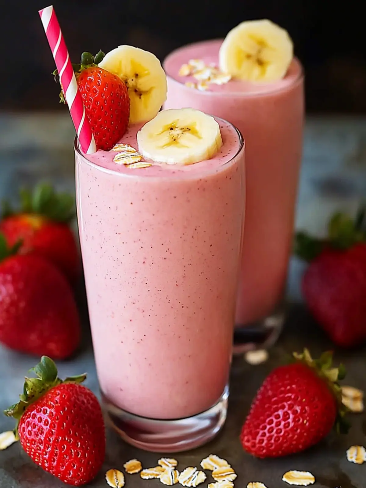 Strawberry Banana Oat Smoothie for a Creamy Morning Boost 4 Strawberry Banana Oat Smoothie