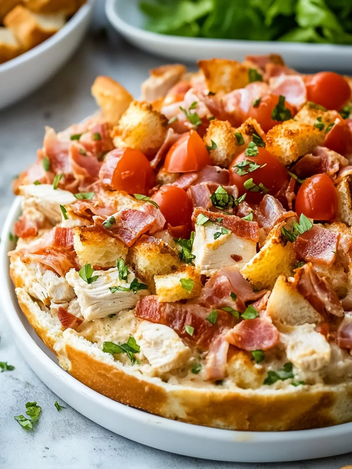 Savory Chicken Club Sandwich Dip for Ultimate Snack Bliss 2 Savory Chicken Club Sandwich Dip for Ultimate Snack Bliss
