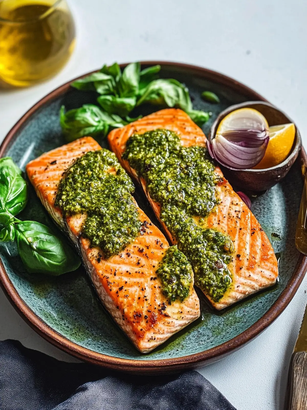 Hey Pesto! Roasted Salmon Fillets for a Flavor Bomb Dinner 5 Hey Pesto! Roasted Salmon Fillets