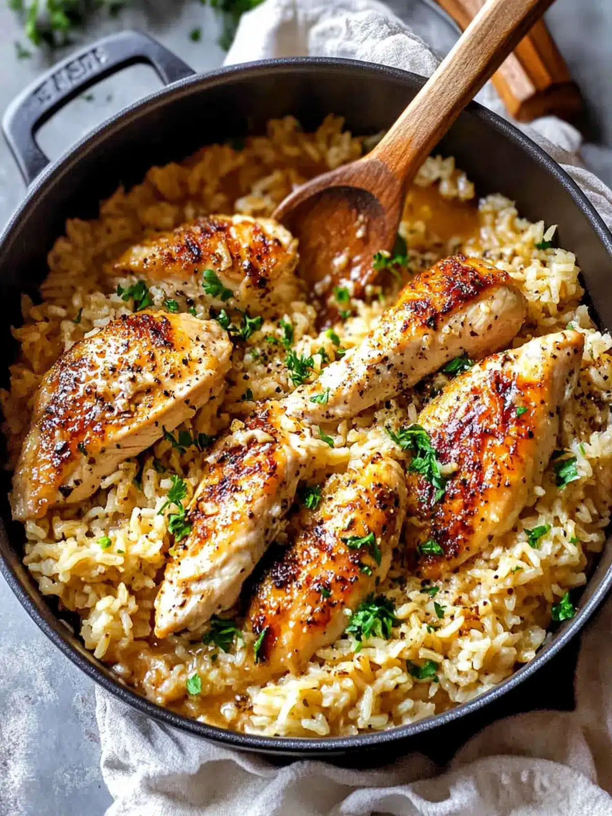 One-Pot Garlic Parmesan Chicken and Rice in Just 40 Minutes 2 Garlic Parmesan Chicken and Rice (One Pot, 40 Minutes)