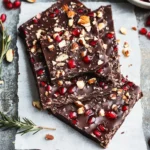 Delicious Chocolate Pomegranate Walnut Bark in 30 Minutes 9 Chocolate Pomegranate Walnut Bark