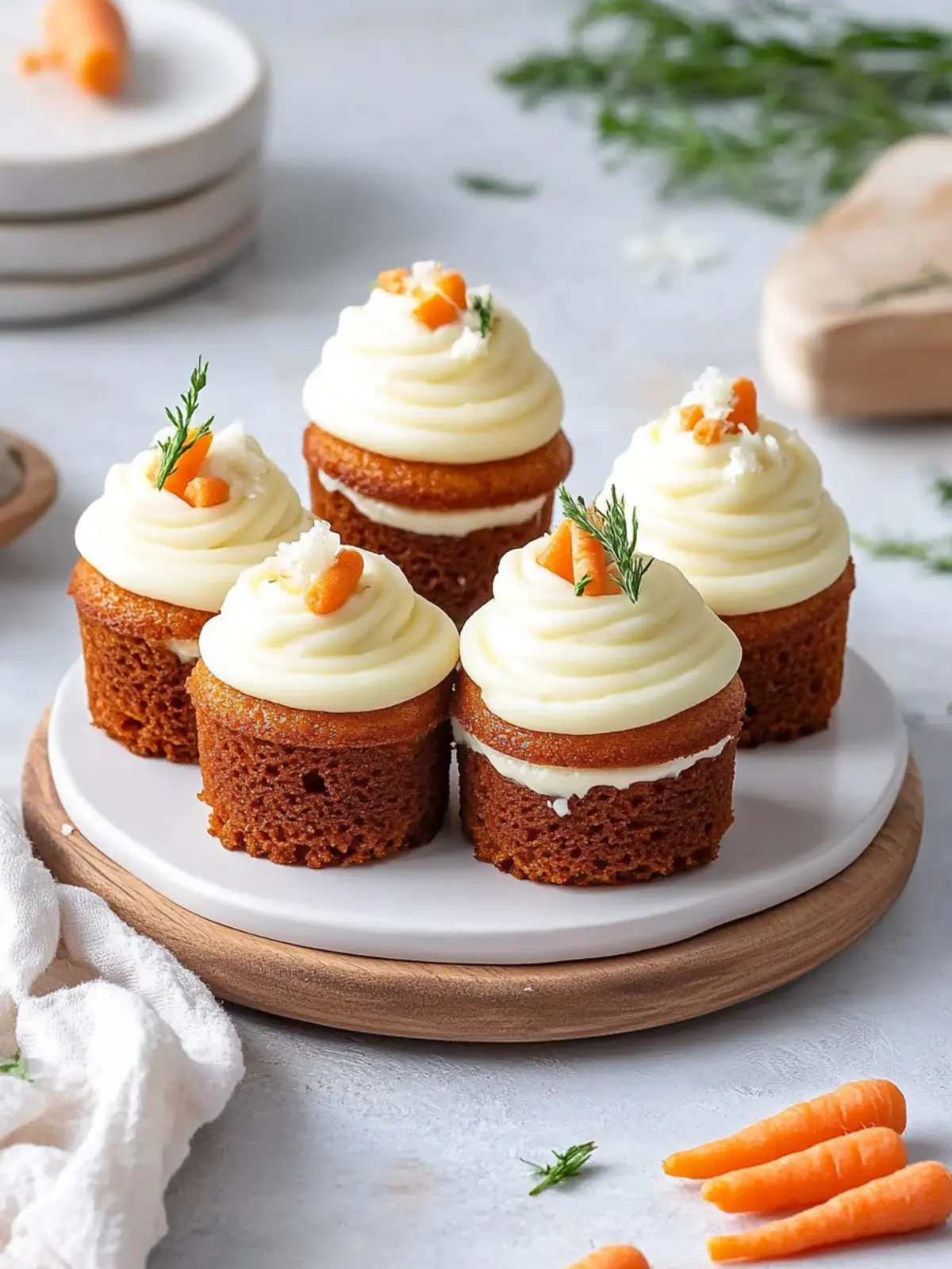 Mini Carrot Cakes That Steal the Show at Every Gathering 3 Mini Carrot Cakes