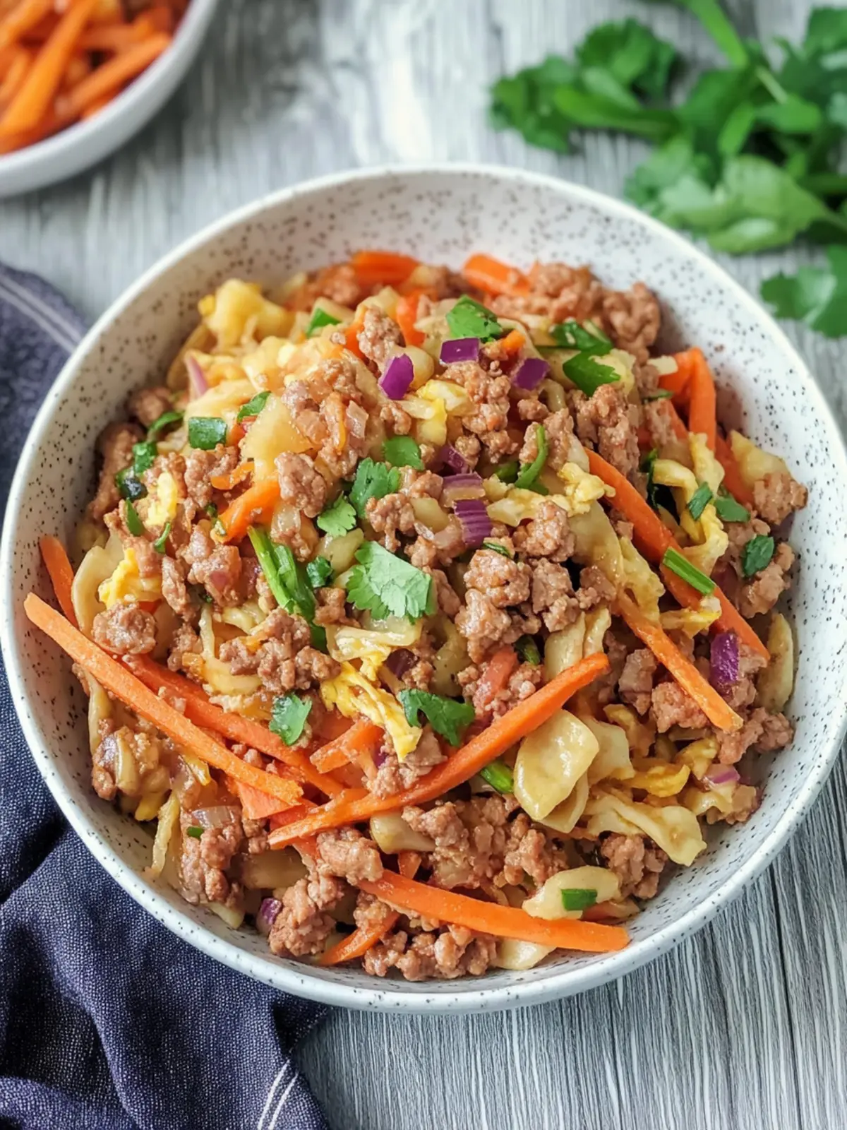 Keto Egg Roll in a Bowl – Your Quick & Tasty Dinner Fix 2 Keto Egg Roll in a Bowl – Easy Keto Dinner Recipe