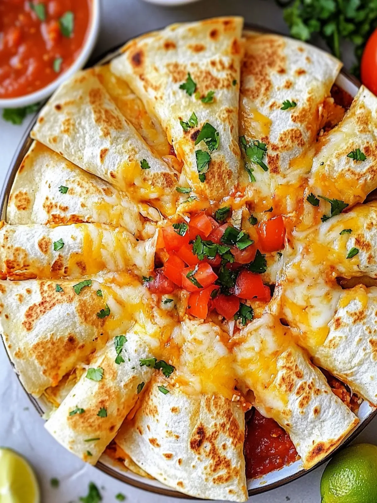 Blooming Quesadilla Ring: Fun, Flavorful Party Pleaser 2 Blooming Quesadilla Ring