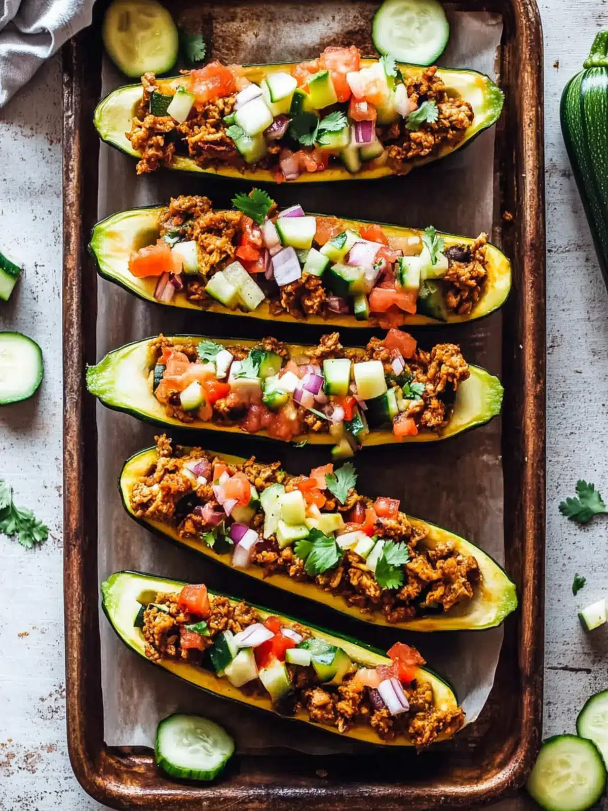 Turkey Taco Stuffed Zucchini Boats for Guilt-Free Taco Night 2 Turkey Taco Stuffed Zucchini Boats