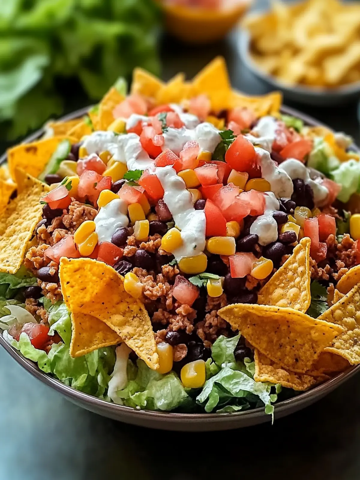 Doritos Taco Salad: Quick, Crunchy Yum for Easy Gatherings 5 Doritos Taco Salad: Quick, Crunchy Yum for Any Gathering