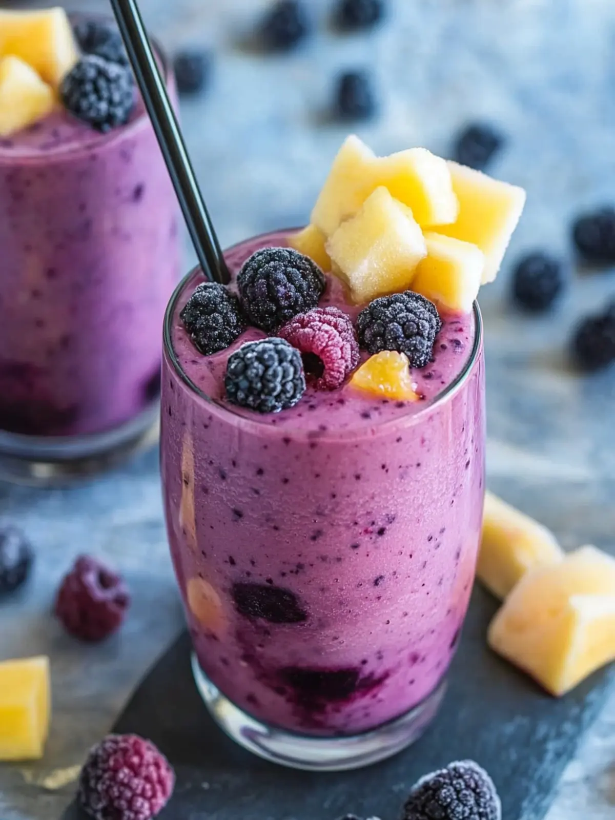 Vibrant Hawaiian Berry Smoothie with Tropical Layers 3 Hawaiian Berry Smoothie