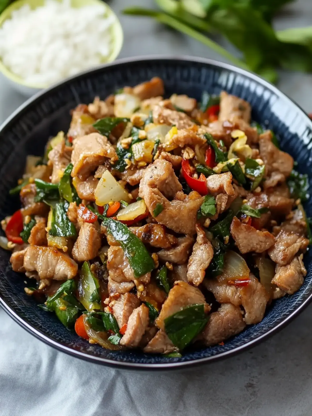 Hmong Meal: Pork & Ginger Stir Fry [Nqaj Npua Kib Ntsug Qhav]