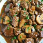 Keto Low Carb Asian Beef Tips with Mushroom Gravy Bliss 7 Keto Low Carb Asian Beef Tips with Mushroom Gravy