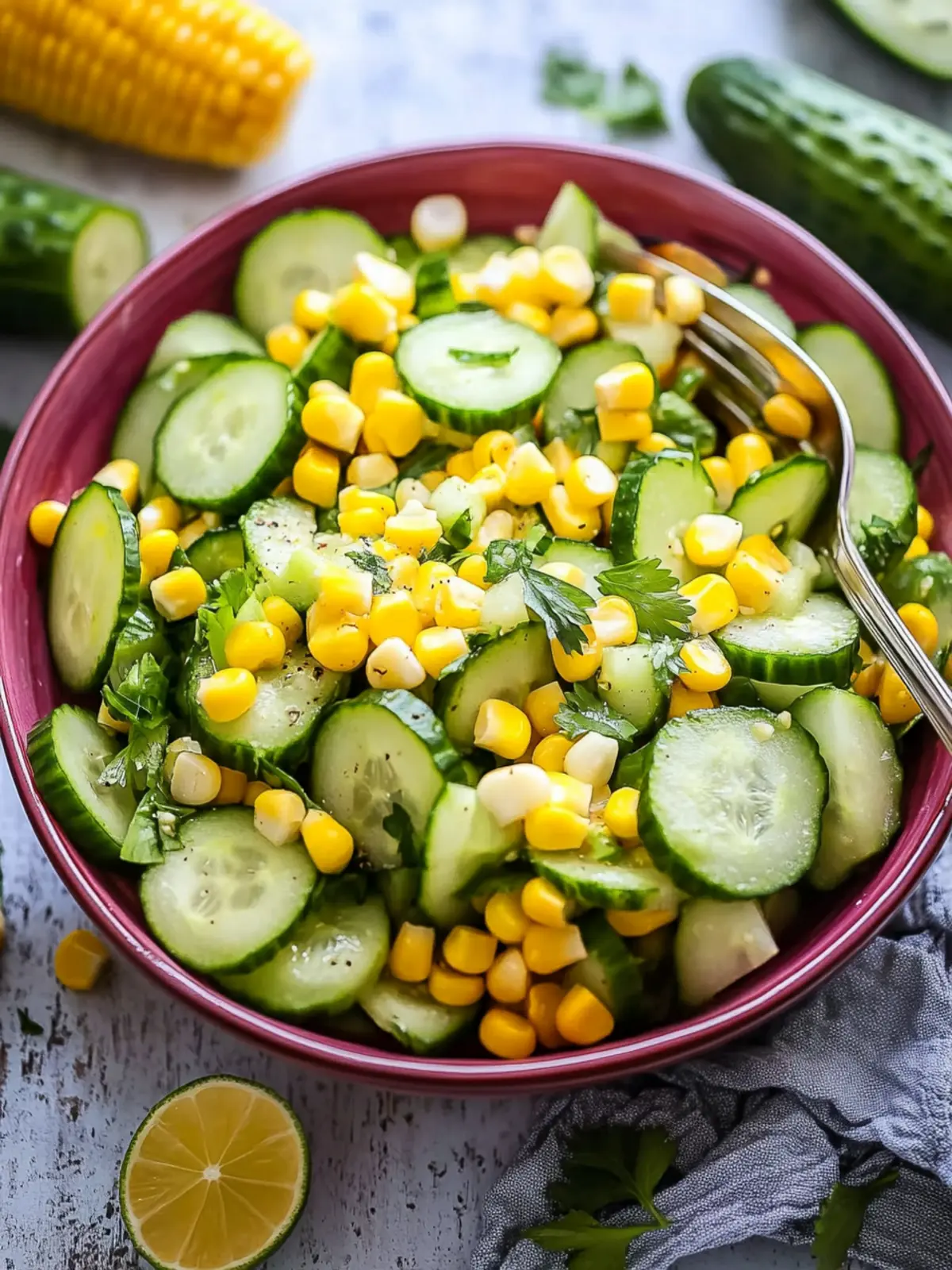 Cucumber Corn Salad: A Zesty 15-Minute Summer Treat 3 Cucumber Corn Salad
