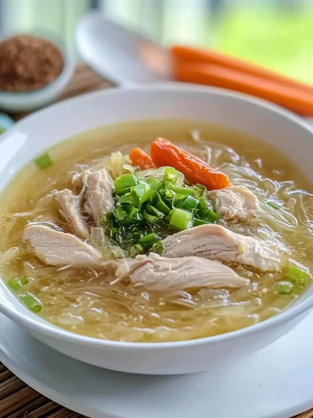 Chicken Sotanghon Soup: Comforting Twist on Leftover Nights 3 Chicken Sotanghon Soup