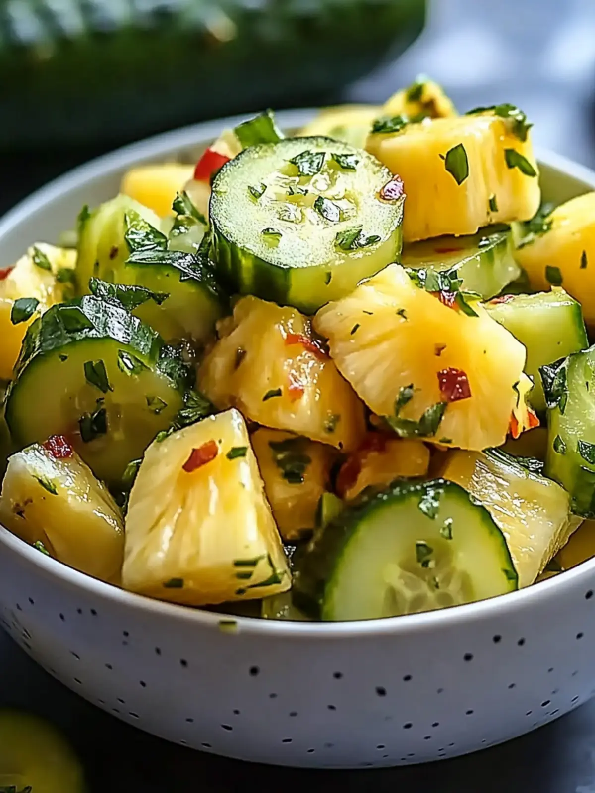 Zesty Pineapple Cucumber Salad Recipe for Summer Refreshment 3 Pineapple Cucumber Salad Recipe