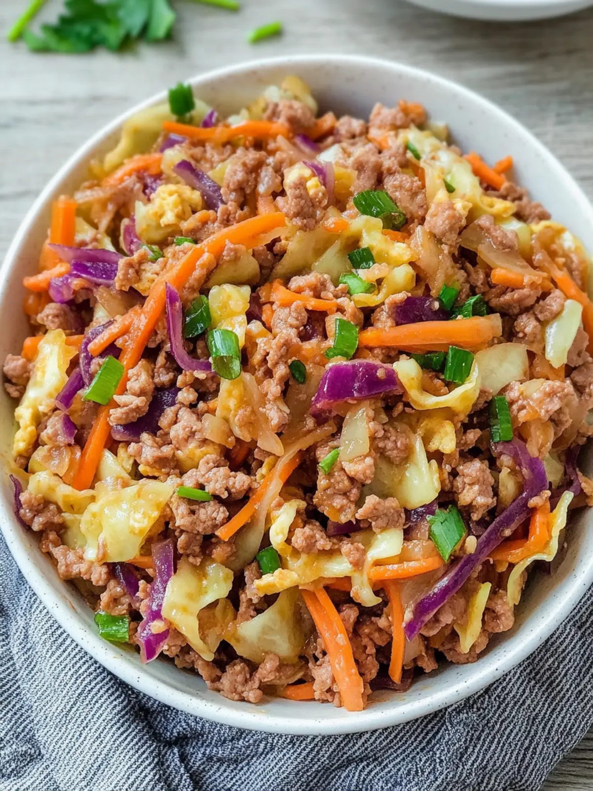 Keto Egg Roll in a Bowl – Your Quick & Tasty Dinner Fix 4 Keto Egg Roll in a Bowl – Easy Keto Dinner Recipe