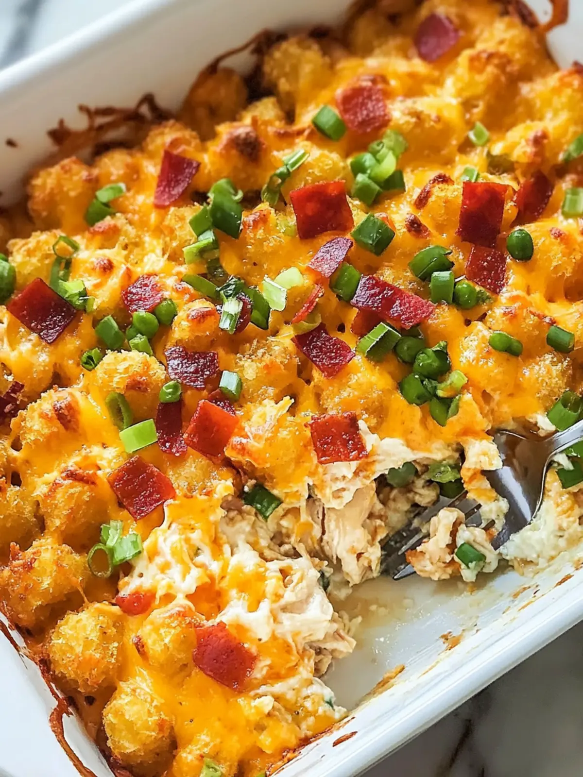 Cracked Out Chicken Tater Tot Casserole: Family Dinner Bliss 4 Cracked Out Chicken Tater Tot Casserole