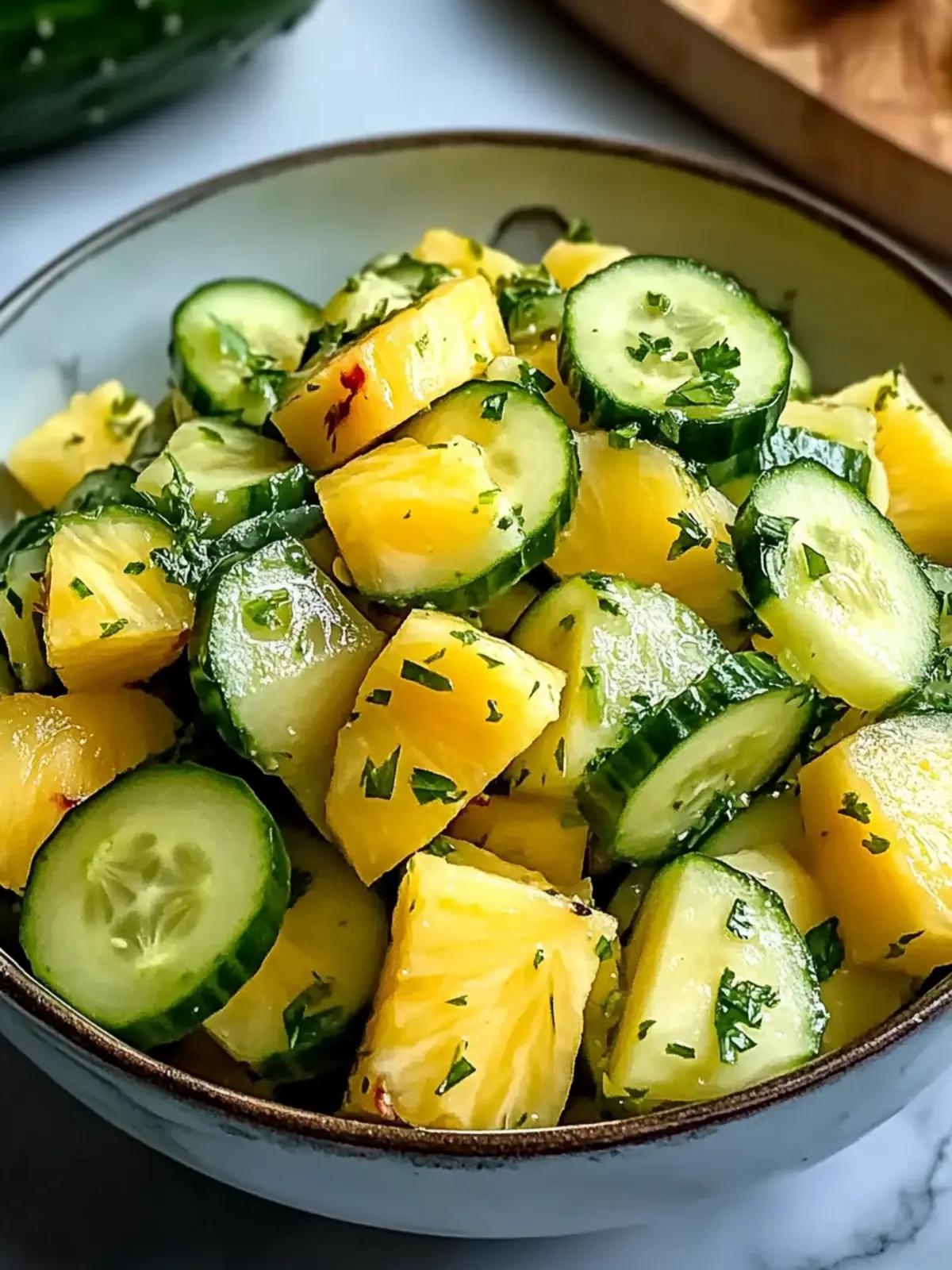 Zesty Pineapple Cucumber Salad Recipe for Summer Refreshment 4 Pineapple Cucumber Salad Recipe