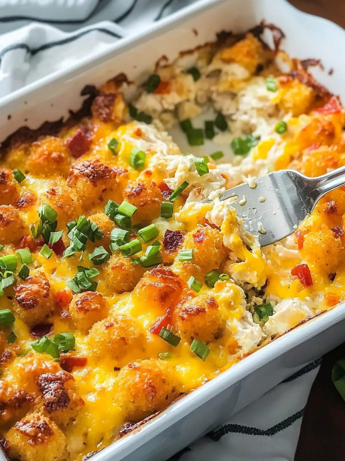 Cracked Out Chicken Tater Tot Casserole: Family Dinner Bliss 2 Cracked Out Chicken Tater Tot Casserole