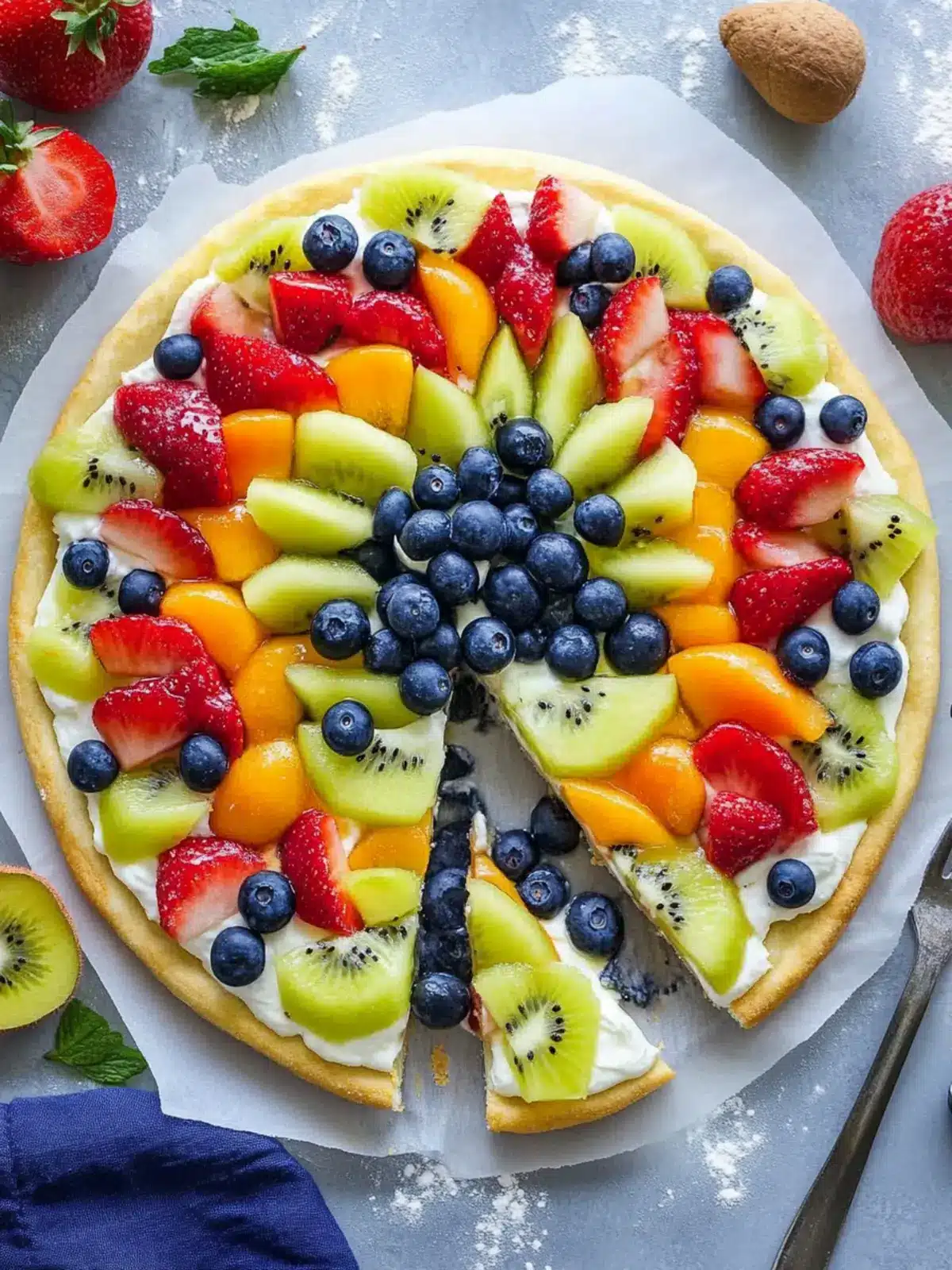 Delicious Easy Fruit Pizza with Cream Cheese for Summer Fun 4 Easy Fruit Pizza with Cream Cheese