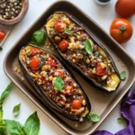 Vegan Stuffed Eggplant: Quick Mediterranean Delight for All 7 Vegan Stuffed Eggplant