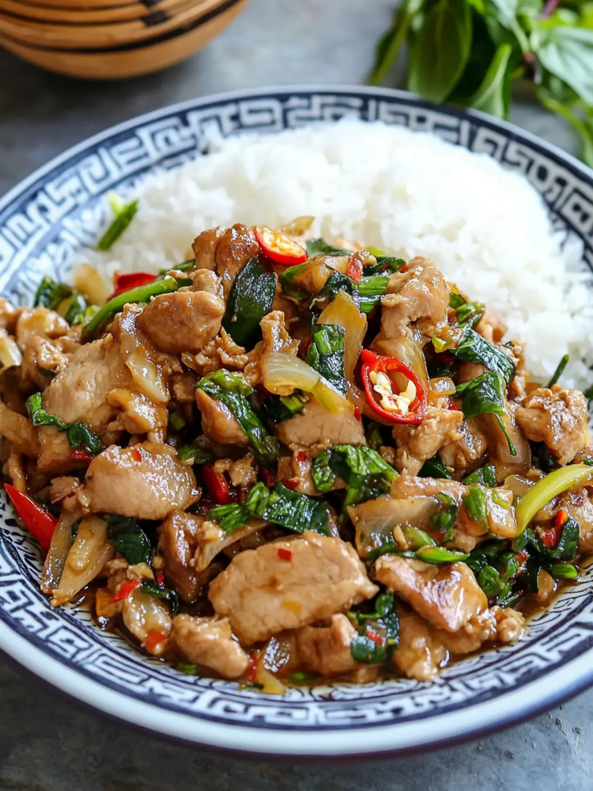Hmong Meal: Pork & Ginger Stir Fry [Nqaj Npua Kib Ntsug Qhav]