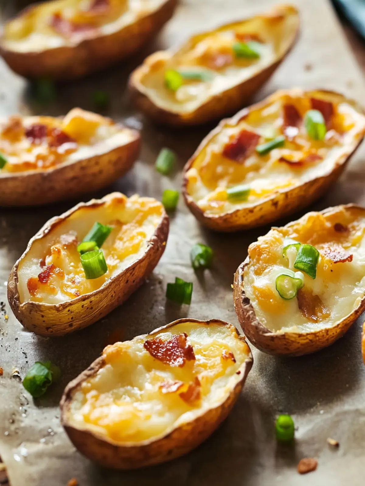 Delicious Loaded Potato Skins That Steal the Show Every Time 2 Loaded Potato Skins