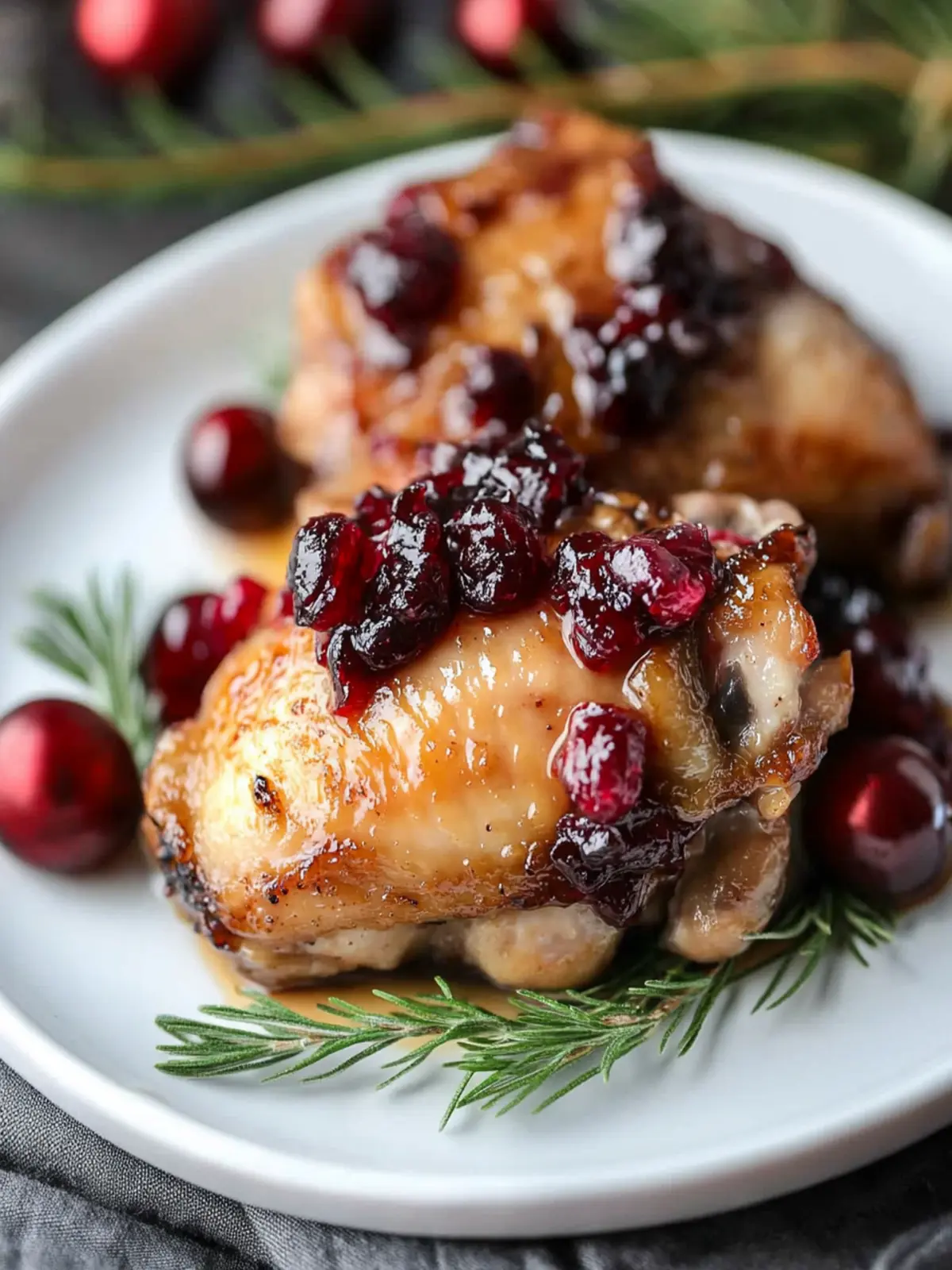 Festive Chicken Thighs with Cranberry Sauce: A Sweet Delight 5 Deliciously Sweet And Festive Chicken Thighs With Cranberry Sauce