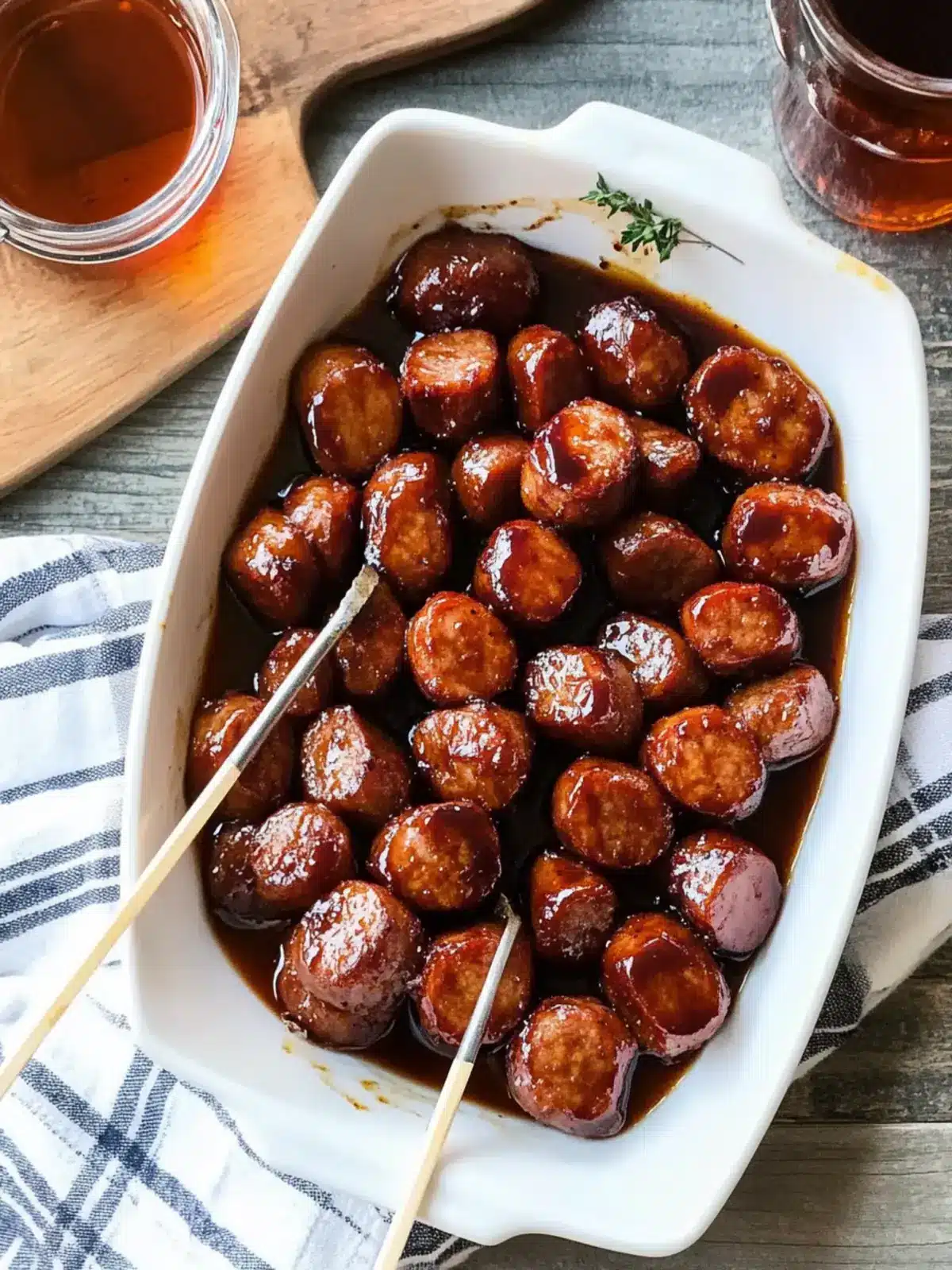 Irresistible Maple Bourbon BBQ Kielbasa Bites in 25 Minutes 2 Maple Bourbon BBQ Kielbasa Bites