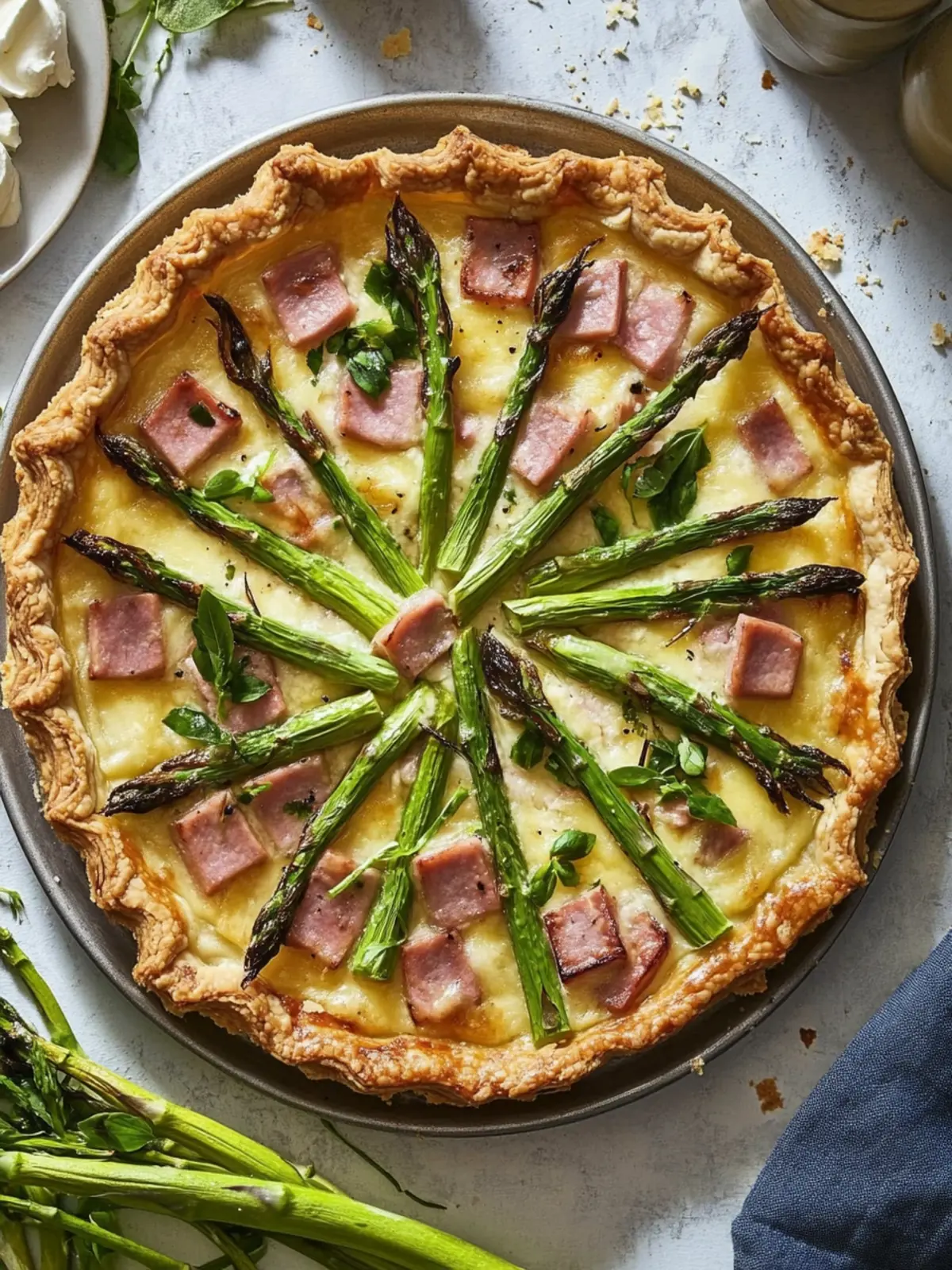 Delicious Ham, Asparagus & Gruyère Tart for Effortless Brunch 2 Recipe: Ham, Asparagus & Gruyère Tart