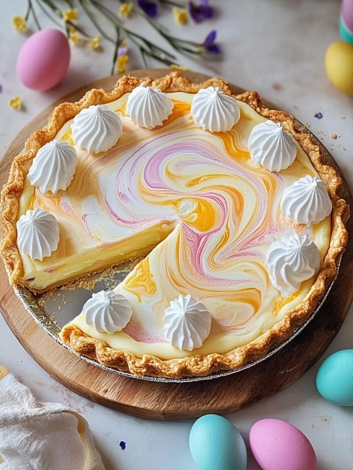 Easter Swirl Pie: A Charming No-Bake Delight for Spring 4 Easter Swirl Pie