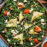 Delicious Spanakopita Kale Salad Loaded with Flavor and Herbs 2 Spanakopita Kale Salad