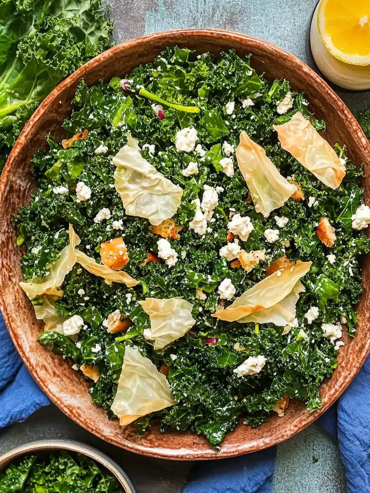Delicious Spanakopita Kale Salad Loaded with Flavor and Herbs 4 Spanakopita Kale Salad