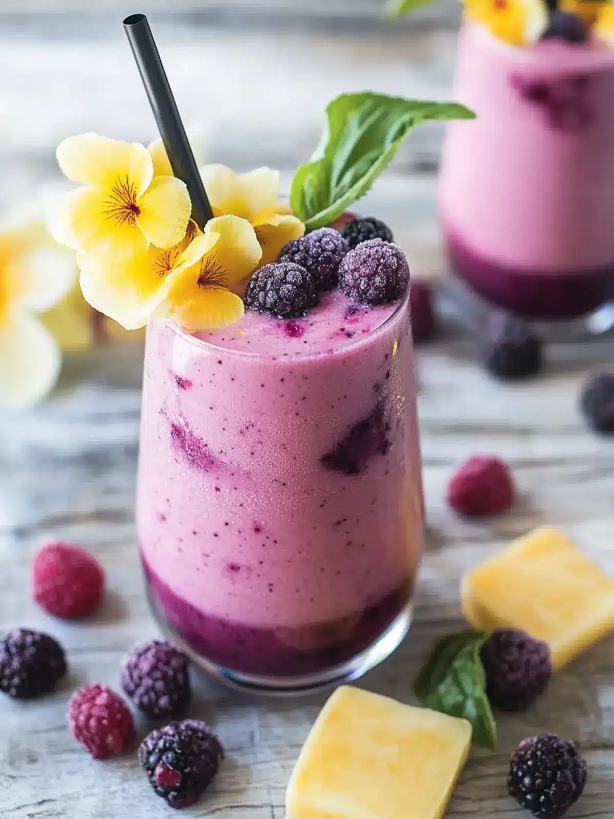 Vibrant Hawaiian Berry Smoothie with Tropical Layers 5 Hawaiian Berry Smoothie