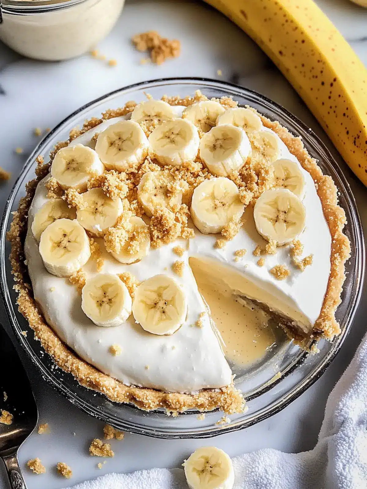 Delicious No-Bake Banana Cream Pie with Pudding Mix Made Easy 4 Banana Cream Pie With Pudding Mix (Easy & No Bake)